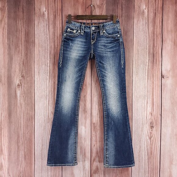 Rock Revival Womens Size 25X31.5 Kelly Boot Cut Blue Denim Jeans - Picture 2 of 14